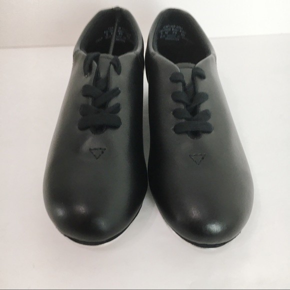 5W 5 WIDE Capezio Women's Fluid Black Lace‎ Up Tap Dance Shoes Style Model CG17 - Picture 3 of 13